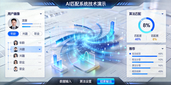 AI匹配系统技术演示界面