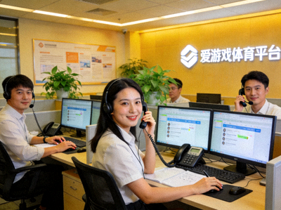 爱游戏体育平台客服团队正在认真处理用户咨询的工作场景