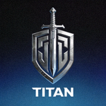 TITAN电竞战队Logo - 坚固的盾牌与剑标志