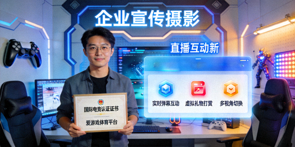 爱游戏体育平台获得国际电竞认证证书，技术团队展示直播互动新功能
