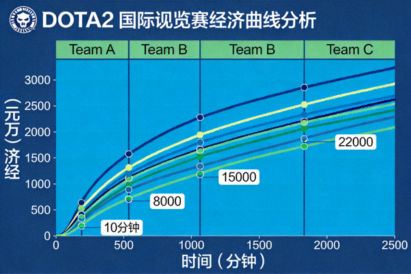 DOTA2国际邀请赛经济曲线分析图表